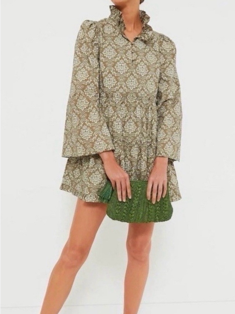 Hyacinth House NWT Moss Printed
Russell Mini Olive Dress Tuckernuck XXS